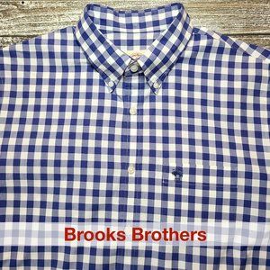 Brooks Brothers • Blue & White Checked Shirt